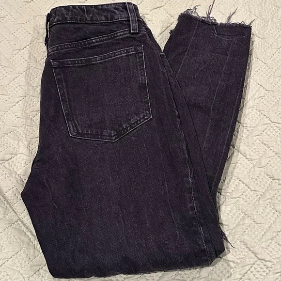 Abercrombie & Fitch Curve Love High Rise Mom Jeans Black Jeans Sz 28/6 - Picture 6 of 9